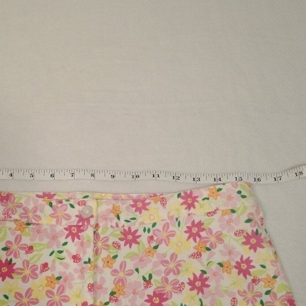 Lilly Pulitzer Size 6 Floral Print Cotton Capri Pants - Picture 7 of 9